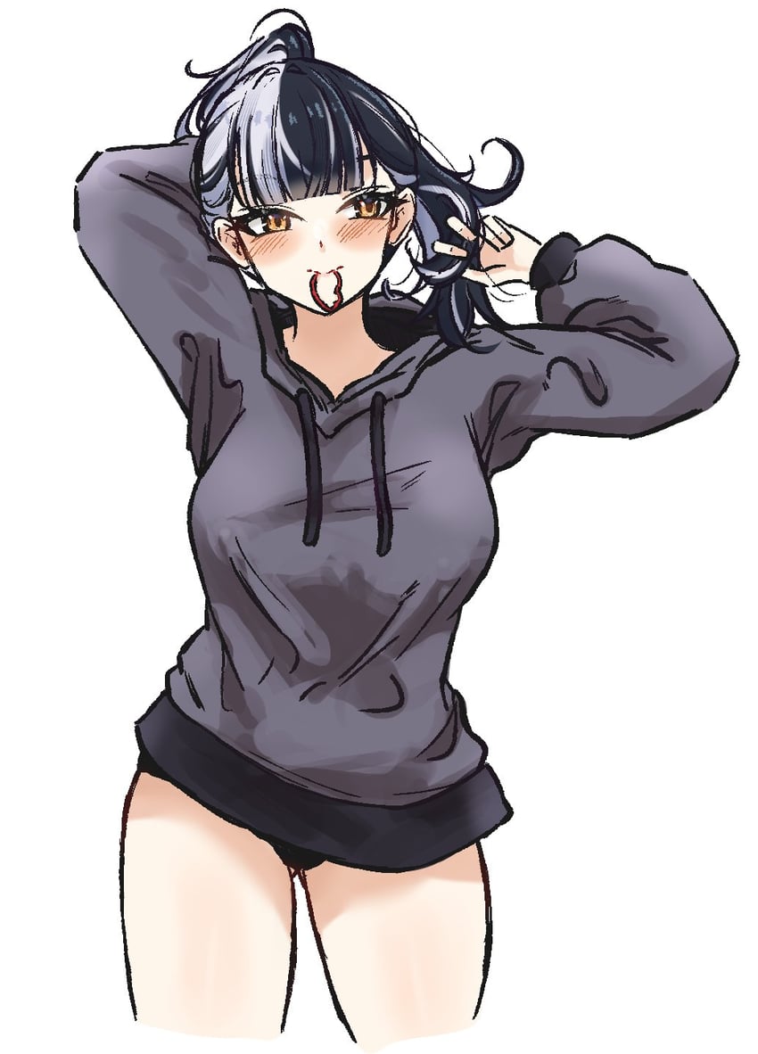 shiori novella (hololive and 1 more) drawn by penguin_stamp