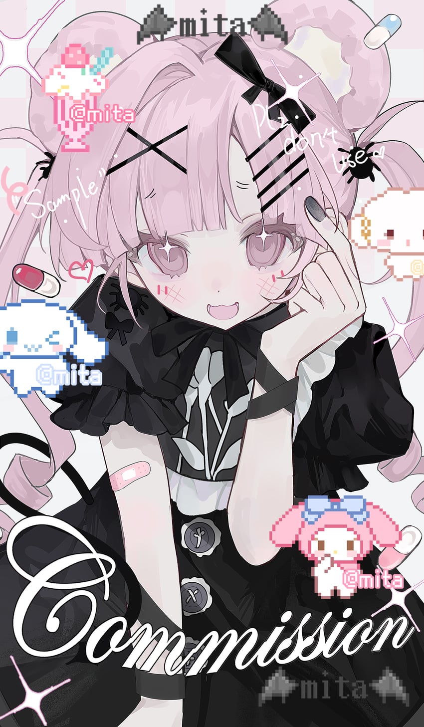 cinnamoroll, my melody, and cogimyun (original and 3 more) drawn by shi_mita