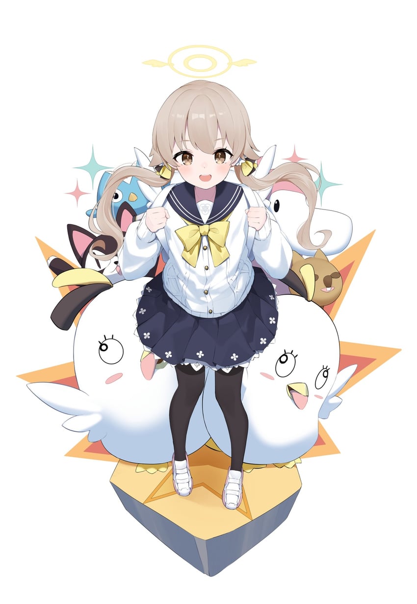 hifumi and peroro (blue archive) drawn by beko_(beco_1122)