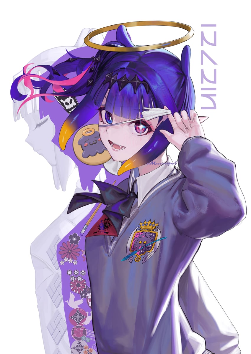 ninomae ina'nis and takodachi (hololive and 1 more) drawn by massiveyog