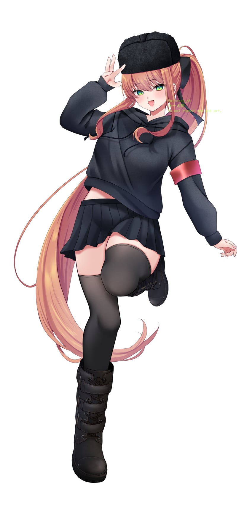 monika (doki doki literature club) drawn by mi_tarou0412