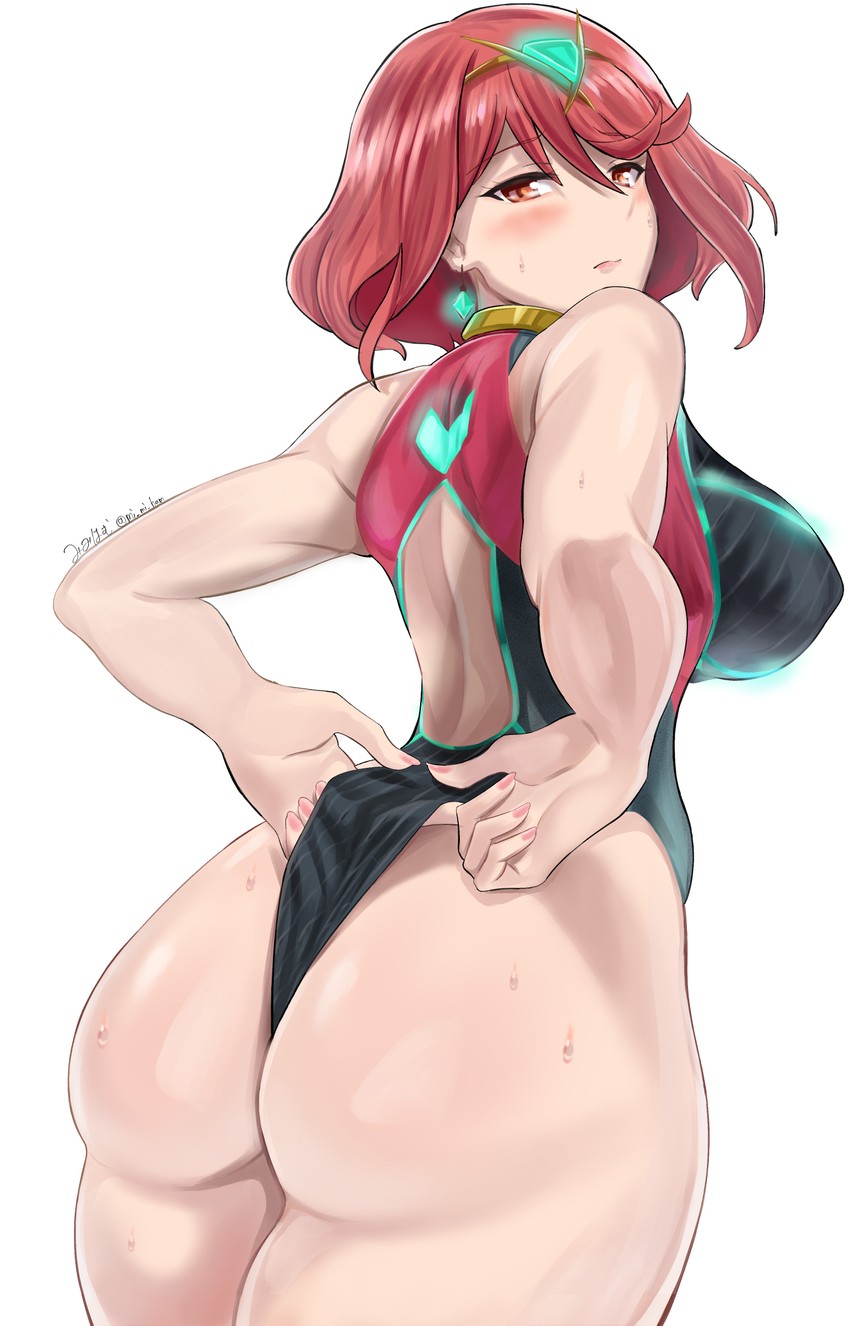 pyra (xenoblade chronicles and 1 more) drawn by mi_mi_ham