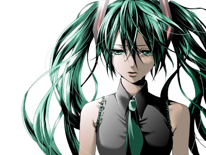 hatsune miku (vocaloid) drawn by hakuseki