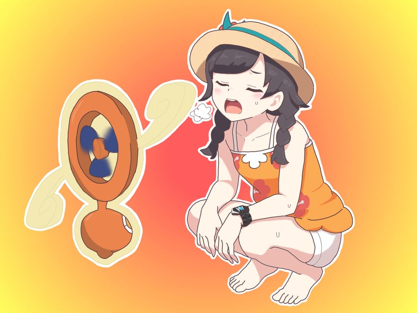 selene and rotom (pokemon and 1 more) drawn by marunouchi_yaesu