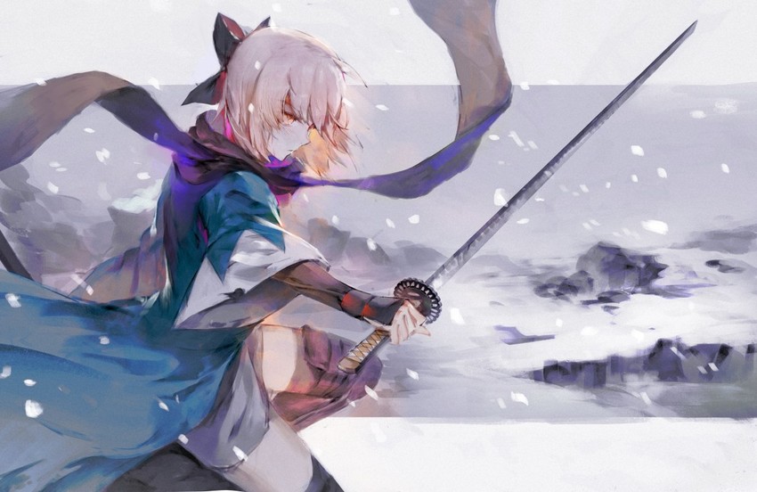 okita souji (fate and 1 more) drawn by hxxg