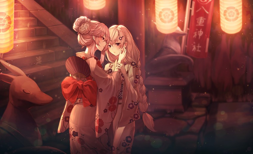 yae sakura and kallen kaslana (honkai and 2 more) drawn by kimsw0522
