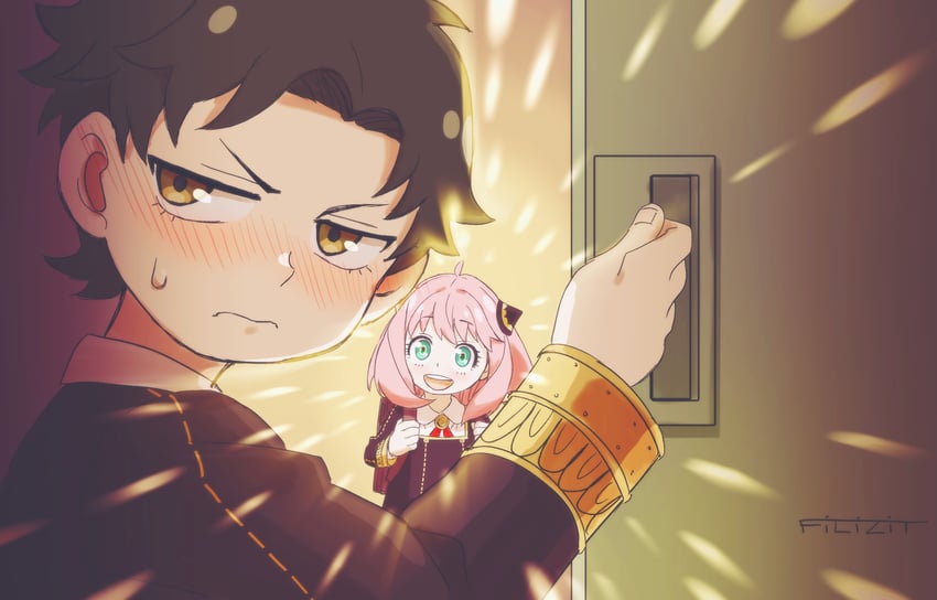 anya and damian desmond (spy x family) drawn by ariadusts