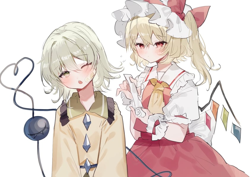 flandre scarlet and komeiji koishi (touhou) drawn by sorani_(kaeru0768)