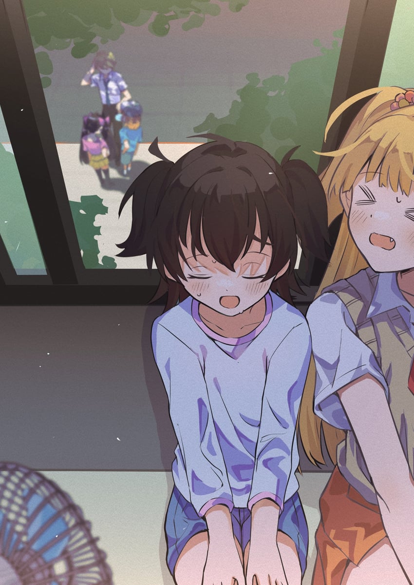 producer, jougasaki rika, akagi miria, yuuki haru, and matoba risa (idolmaster and 1 more) drawn by dddd_akagi