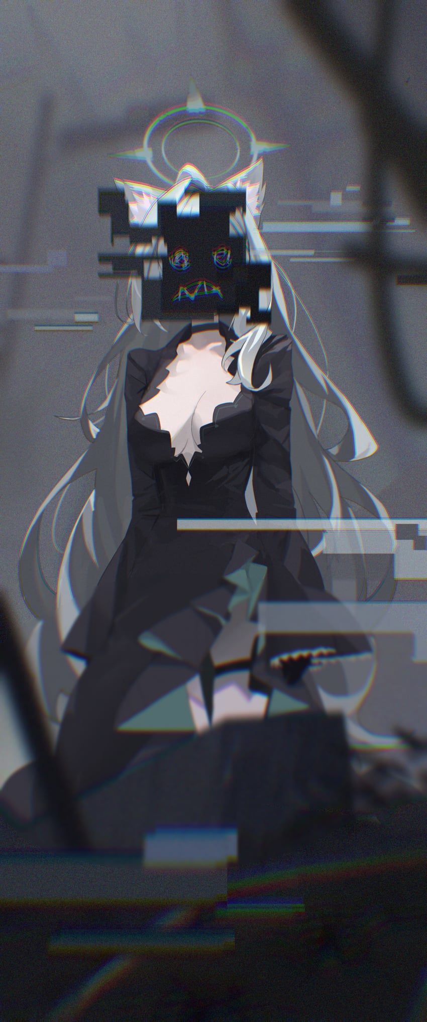 shiroko and shiroko terror (blue archive) drawn by lizard_m00