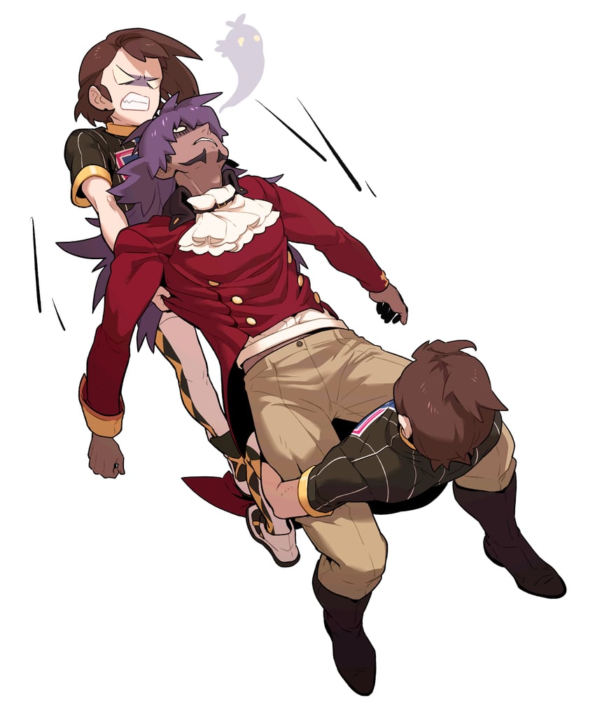 gloria, leon, and victor (pokemon and 1 more) drawn by redlhzz