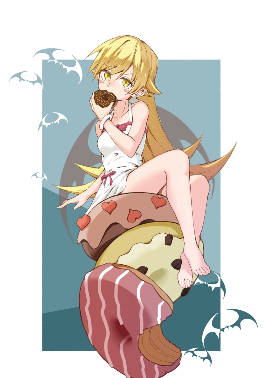 oshino shinobu (monogatari and 1 more) drawn by lyl54610