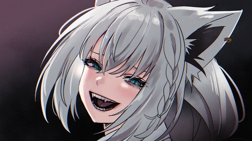 shirakami fubuki (hololive and 1 more) drawn by kumarang