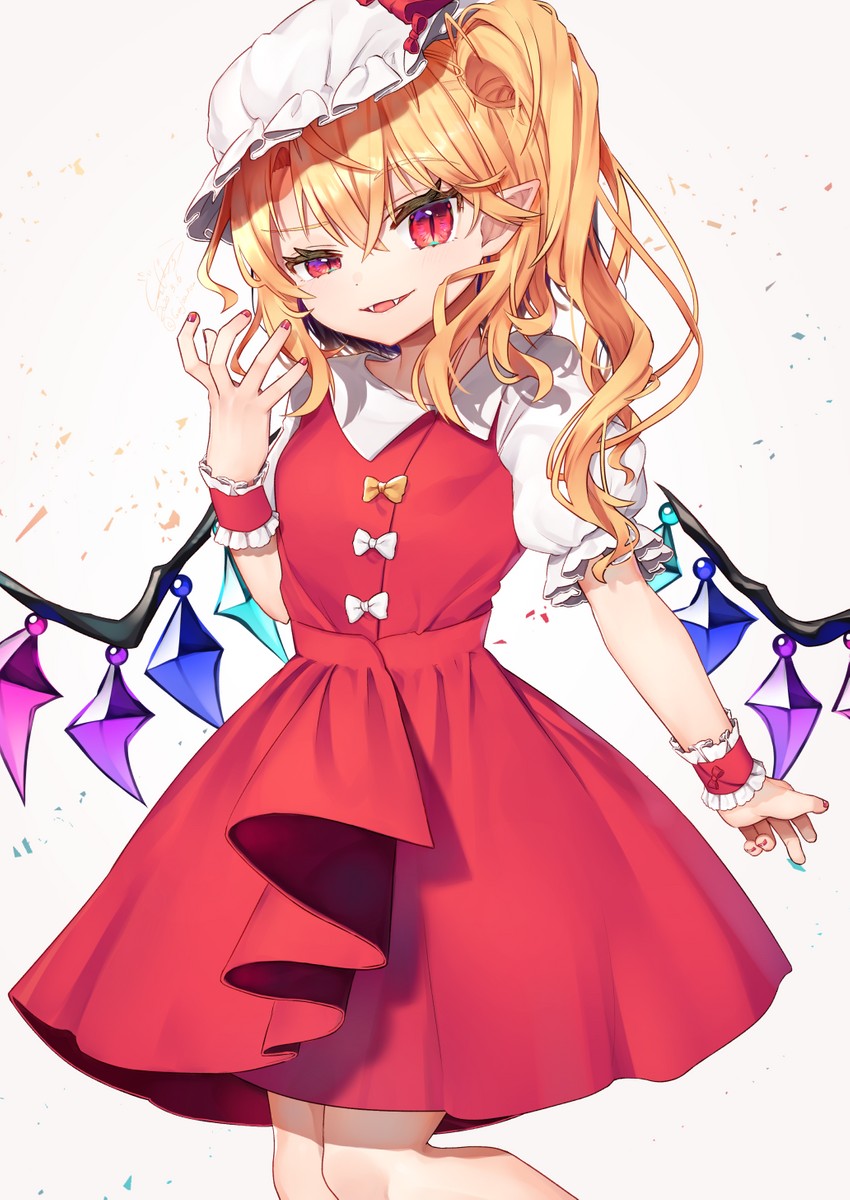 flandre scarlet (touhou and 1 more) drawn by gunjou_row