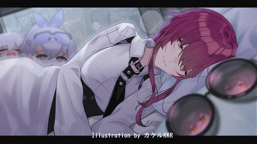 trailblazer, firefly, stelle, kafka, caelus, and 1 more (honkai and 1 more) drawn by srpzk
