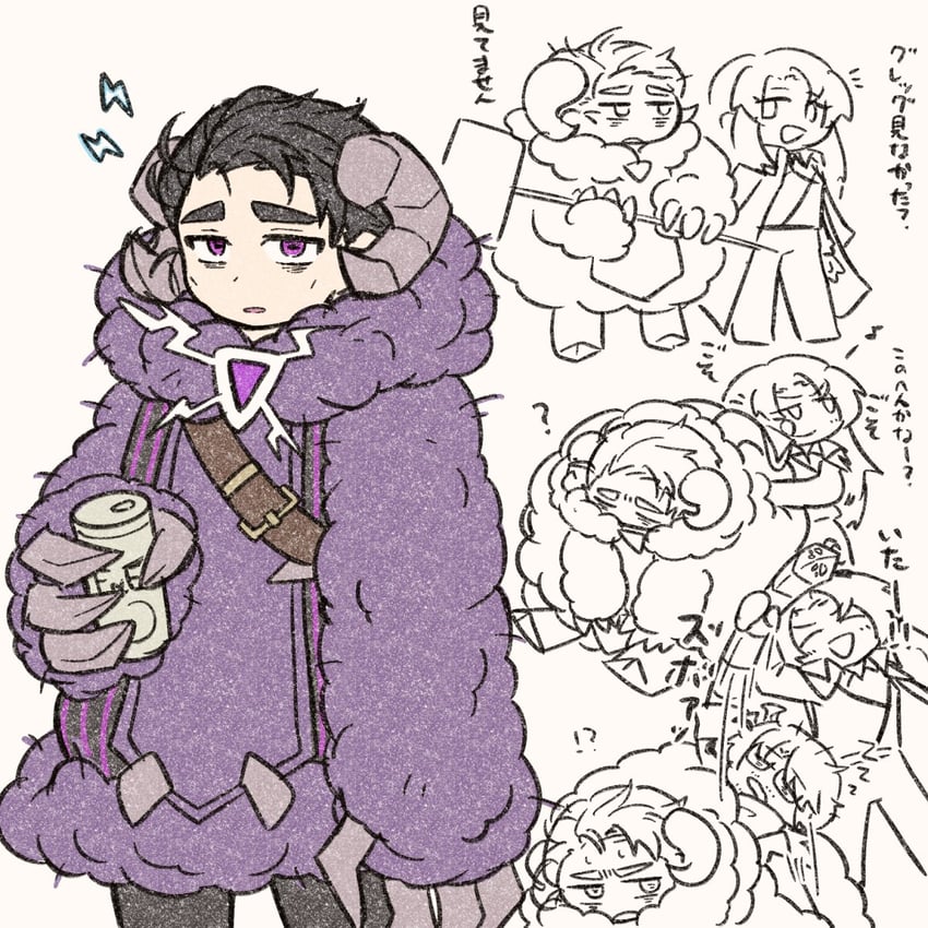 meursault, gregor, and rodion (project moon and 1 more) drawn by teryaa125