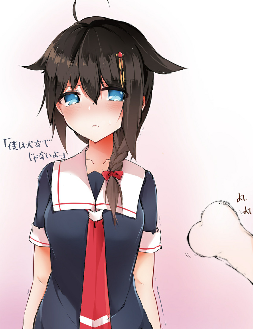 shigure and shigure kai ni (kantai collection) drawn by ryuuji_teitoku