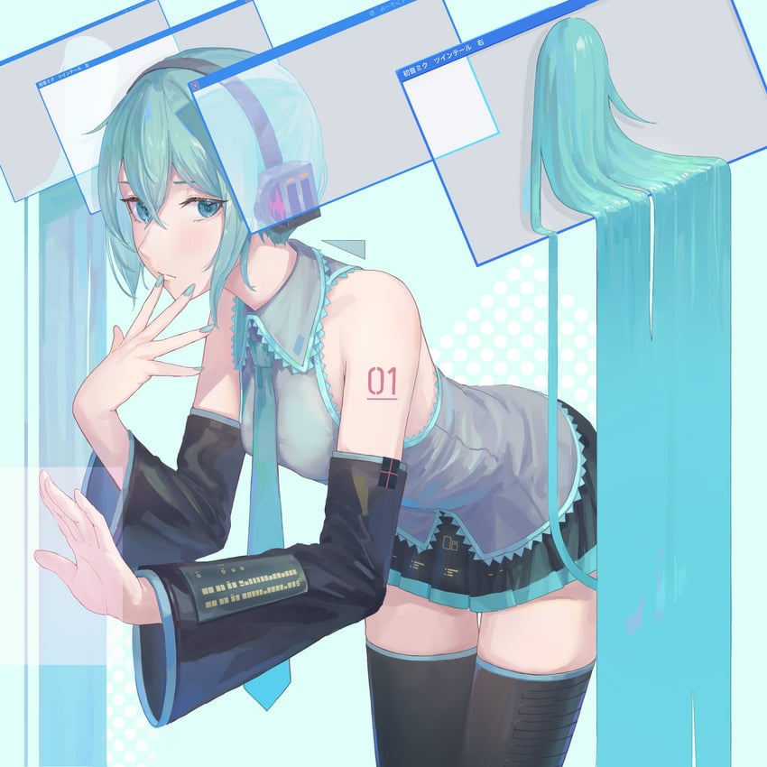 hatsune miku (vocaloid and 2 more) drawn by tadanotarosuke