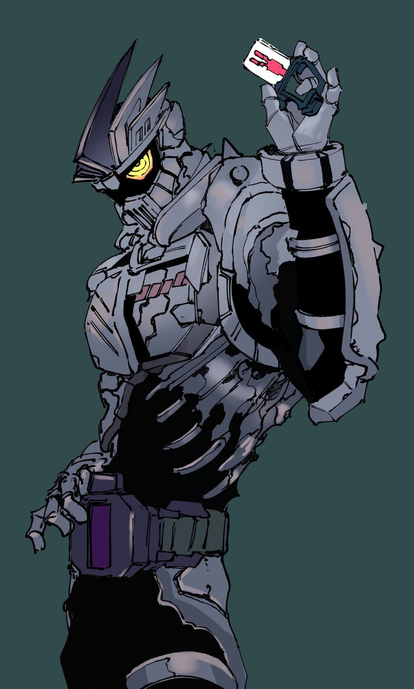 kamen rider genm and dangerous zombie level x (kamen rider and 1 more) drawn by ichitaka_(1015ichitaka)