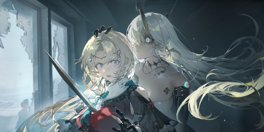 ullrid and lambertia (girls' frontline and 1 more) drawn by dalanxia