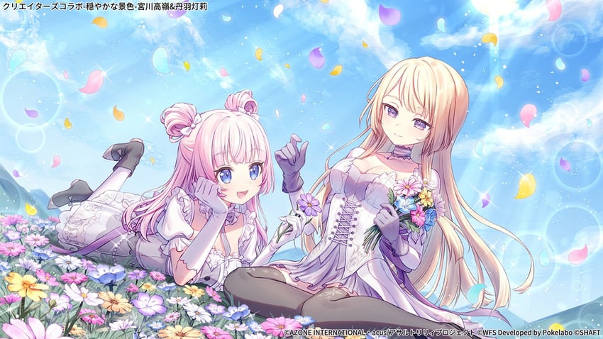 miyagawa takane and tamba akari (assault lily) drawn by 90kyuuri