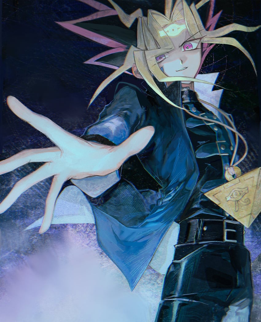 yami yugi (yu-gi-oh! and 1 more) drawn by uuu_ygo