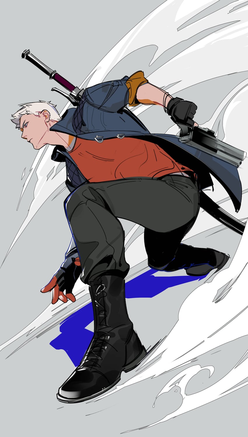 nero (devil may cry and 1 more) drawn by warsong_zhange