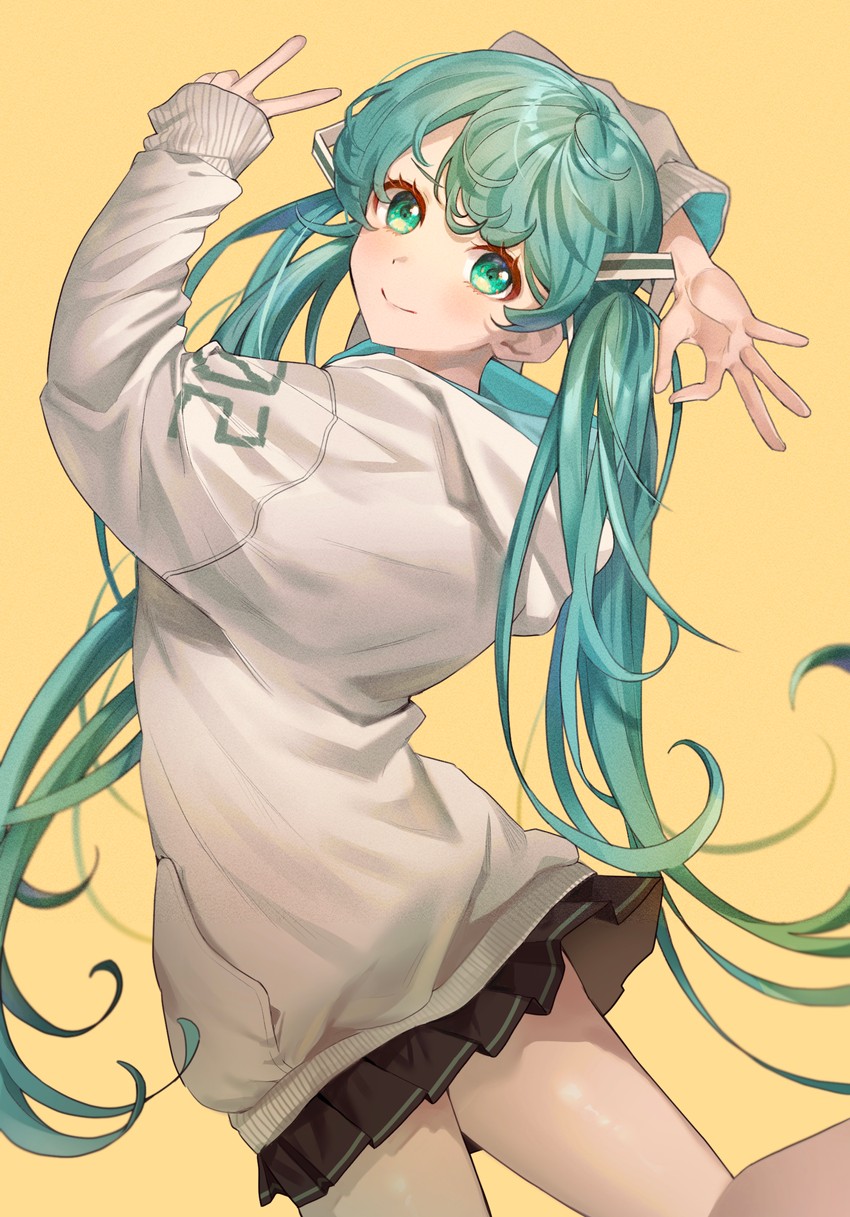 hatsune miku (vocaloid and 1 more) drawn by zetto_(zet)