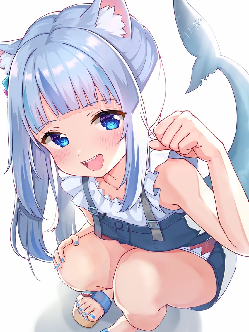 gawr gura (hololive and 1 more) drawn by shinno