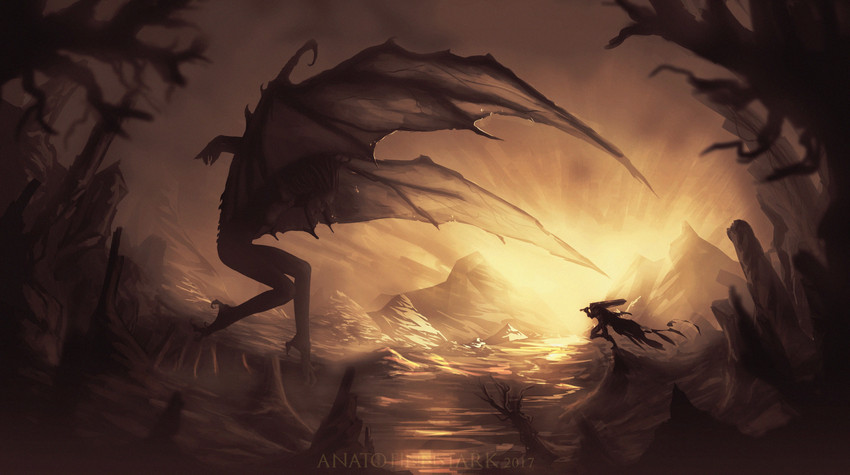 guts and slan (berserk) drawn by anato_finnstark