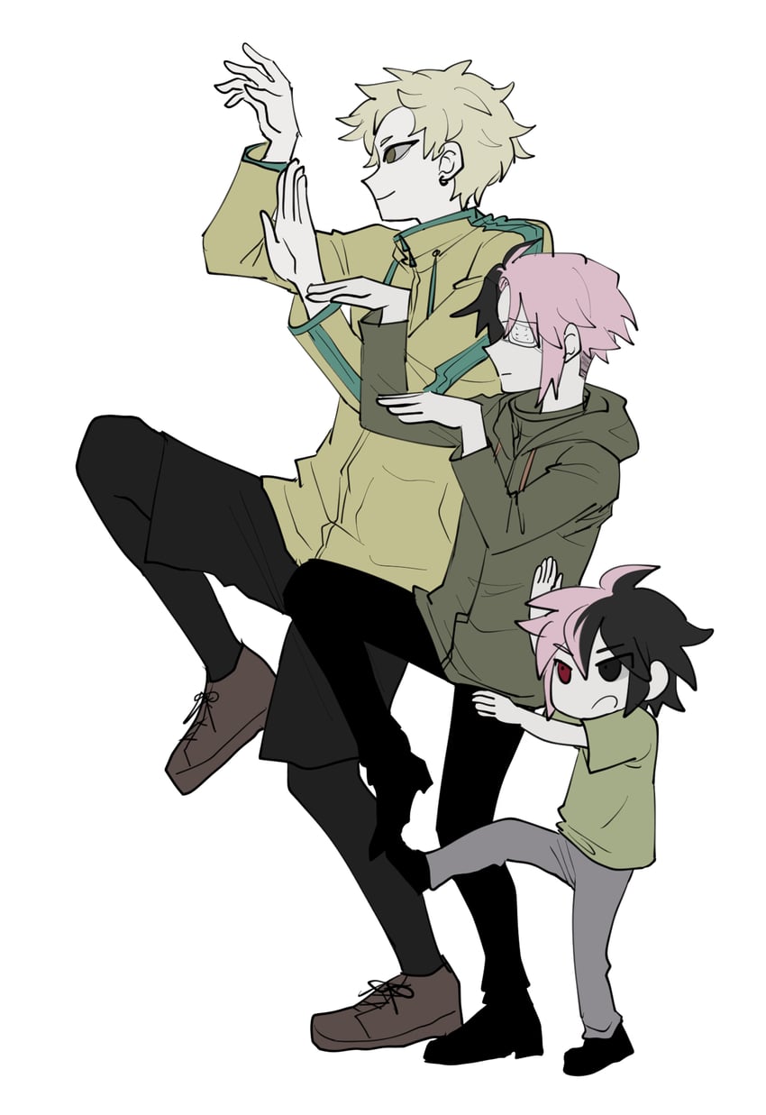 mutsushika misumi, nanami izu, and haruno shion (saibou shinkyoku) drawn by nu_(qjqmfqjqmf02)