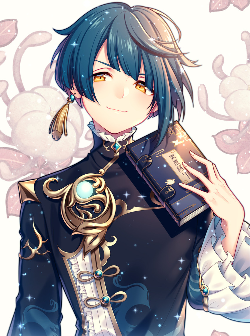 xingqiu (genshin impact) drawn by chiyu_(silverxxxx)
