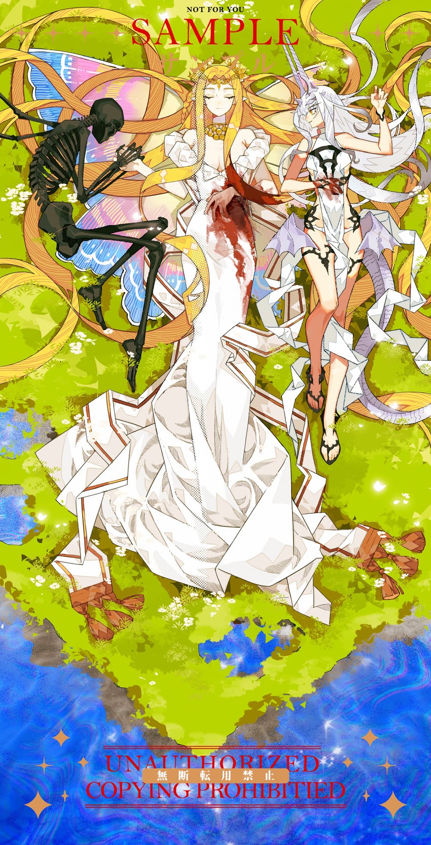 melusine and aurora (fate and 1 more) drawn by momo_007