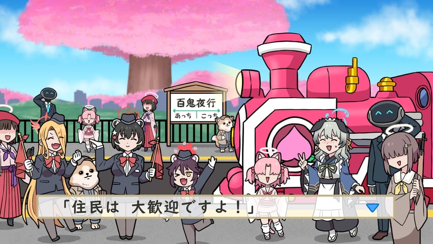 tsubaki, kaede, umika, pina, chlorella observation club member, and 3 more (blue archive and 1 more) drawn by washin
