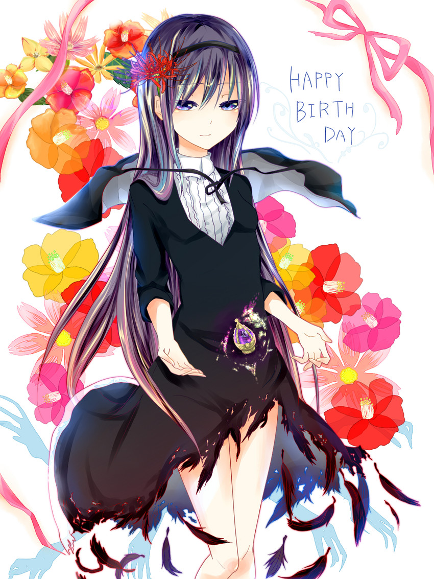 akemi homura (mahou shoujo madoka magica and 1 more) drawn by reanisu_lunashi