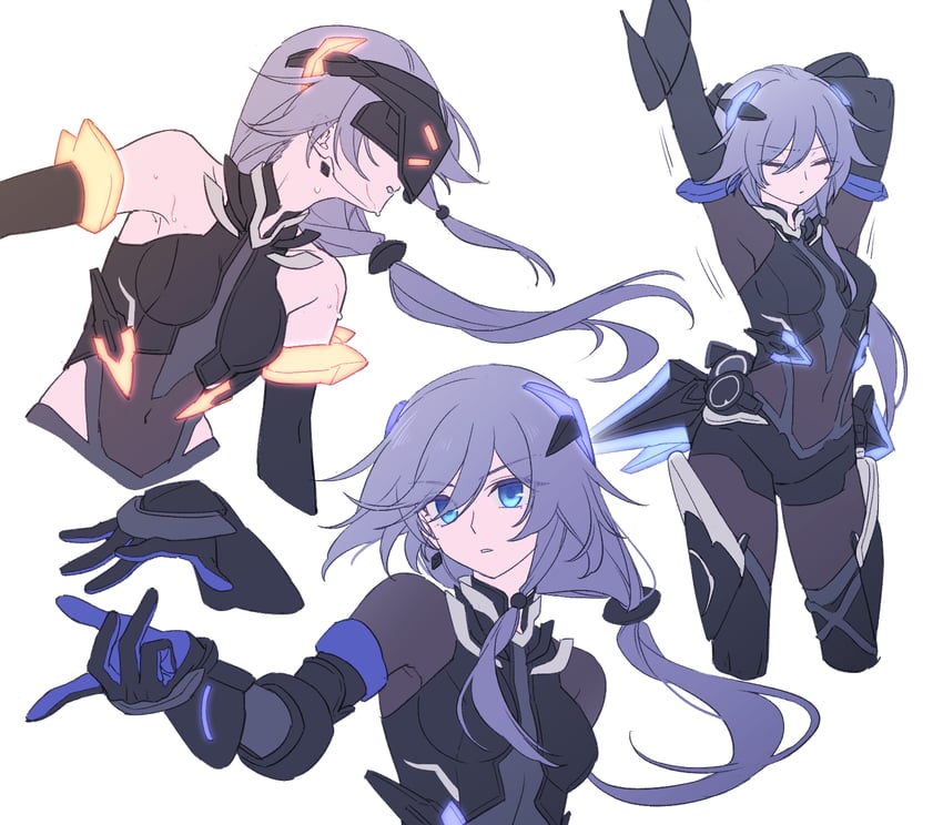 fu hua (honkai and 1 more) drawn by zhaonan