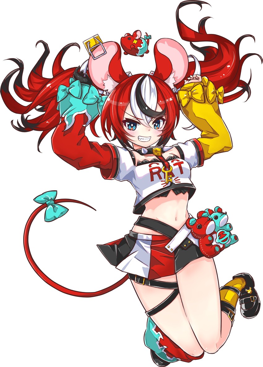 hakos baelz and mr. squeaks (hololive and 1 more) drawn by heirou_enterprise