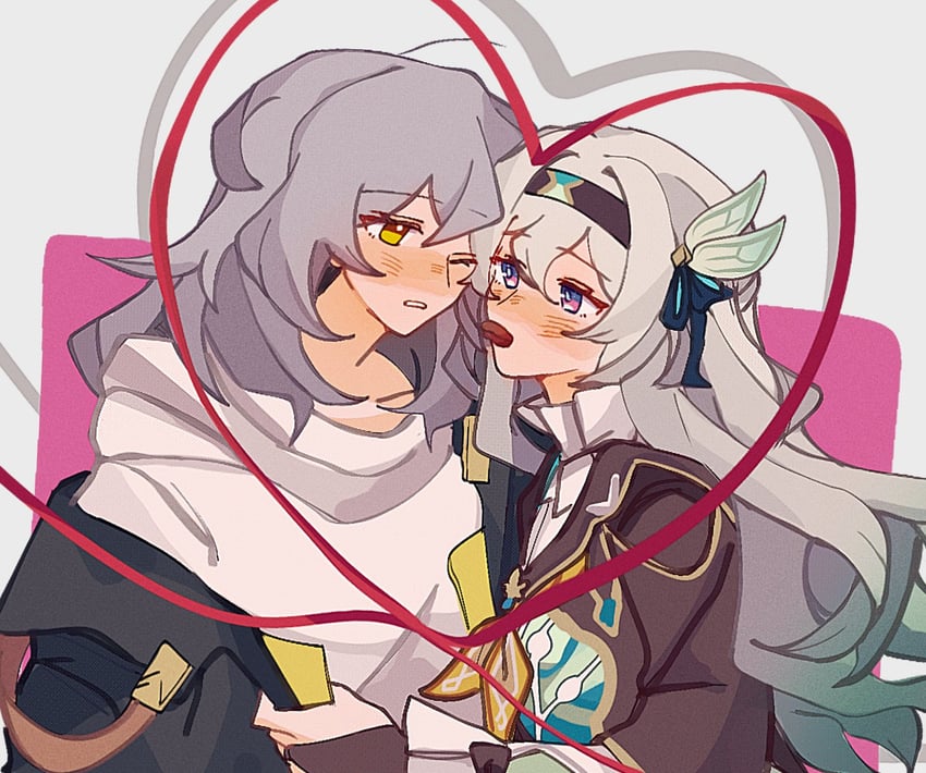 trailblazer, firefly, and stelle (honkai and 1 more) drawn by skion