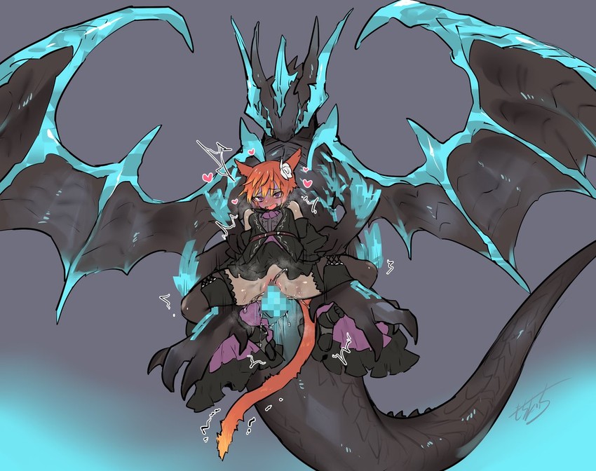 bahamut (final fantasy and 1 more) drawn by mochitaichi