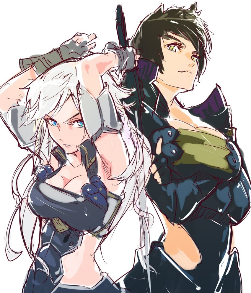 jin and malos (xenoblade chronicles and 2 more) drawn by shrimqsleeq