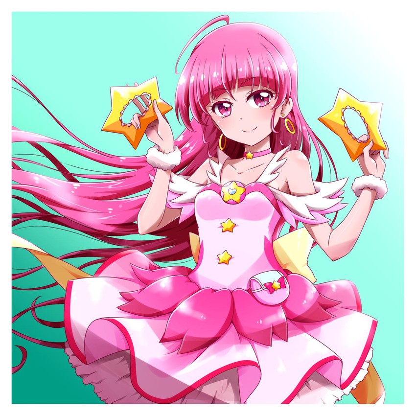 hoshina hikaru and cure star (precure and 1 more) drawn by nita_(onakatohoppe)
