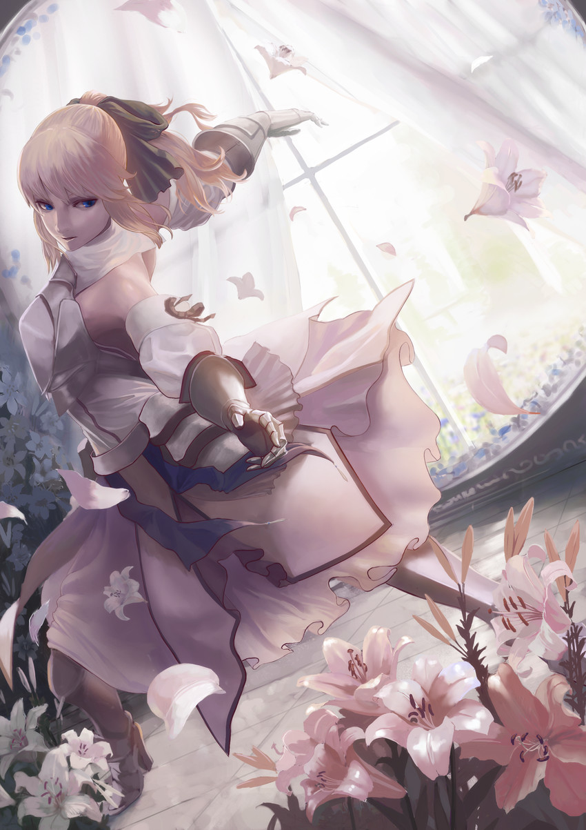 artoria pendragon and saber lily (fate and 1 more) drawn by peko_(akibakeisena)