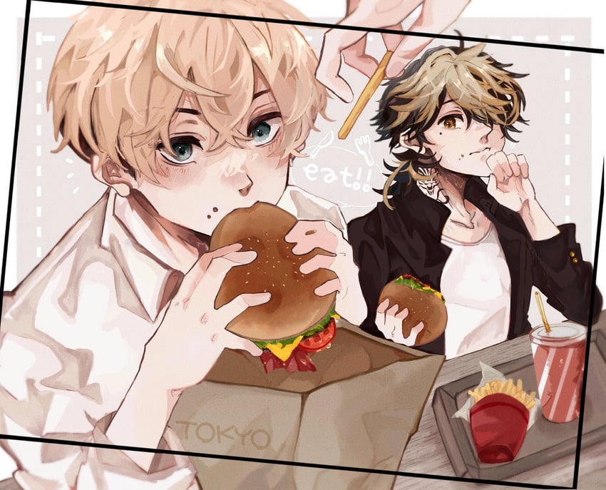 matsuno chifuyu and hanemiya kazutora (tokyo revengers) drawn by nitijoy2