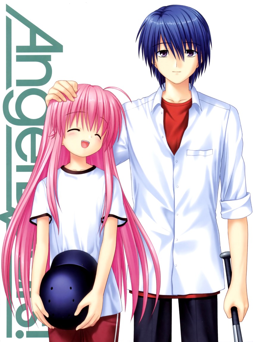 yui and hinata hideki (angel beats!) drawn by na-ga