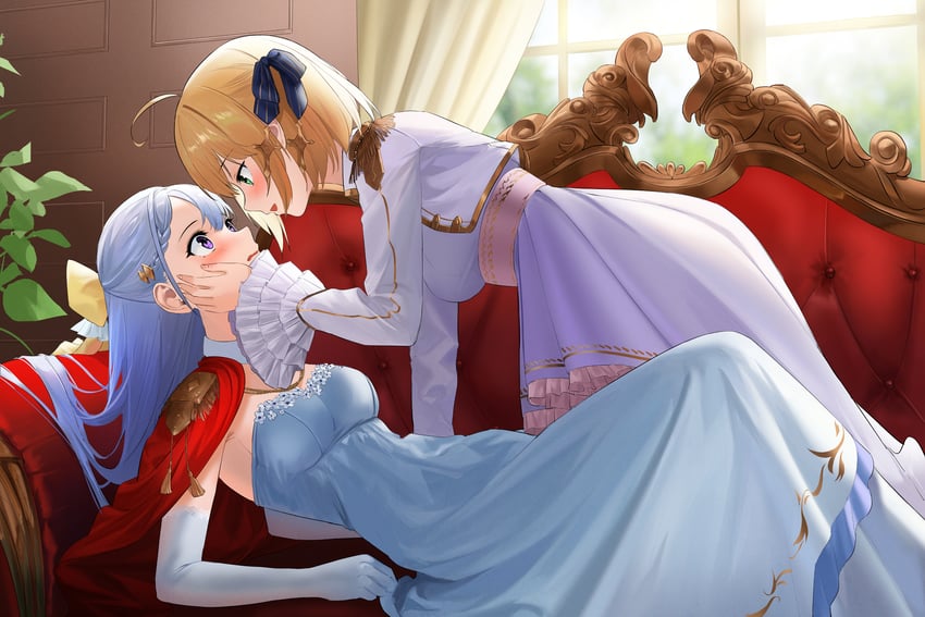 anisphia wynn palettia and euphyllia magenta (tensei oujo to tensai reijou no mahou kakumei) drawn by harunii_(pvza4475)