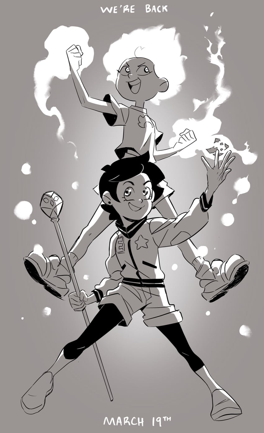 luz noceda and anne boonchuy (the owl house and 1 more) drawn by dana_terrace