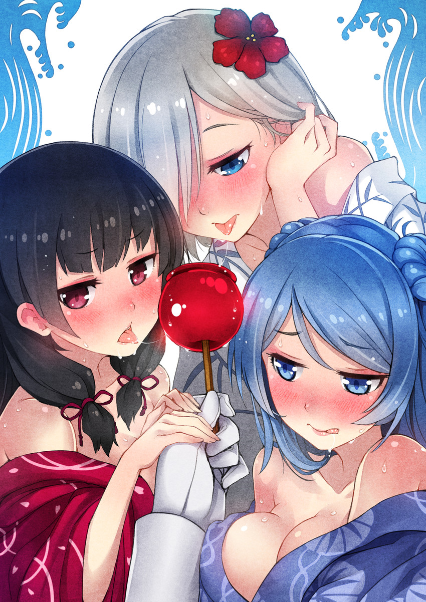 admiral, hamakaze, urakaze, and isokaze (kantai collection) drawn by hjz_(artemi)