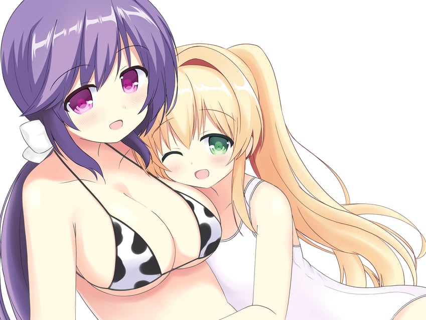 tsumugi wenders and mizuori shizuku (summer pockets) drawn by naca_(chocolat_tiara)