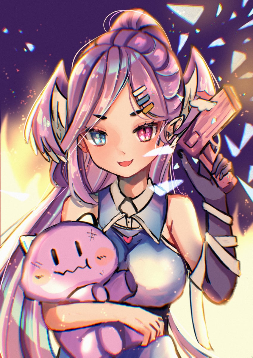 selen tatsuki and dragoon (nijisanji and 1 more) drawn by 127