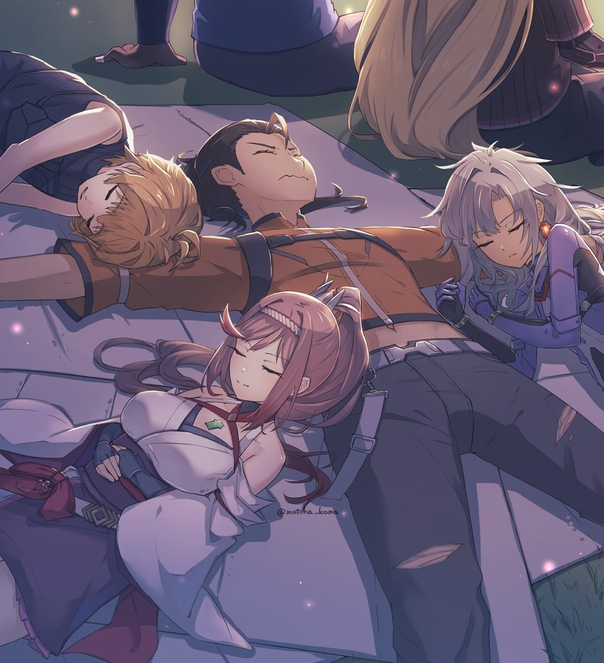 rex, shulk, glimmer, a, matthew, and 1 more (xenoblade chronicles and 2 more) drawn by yanagimachi
